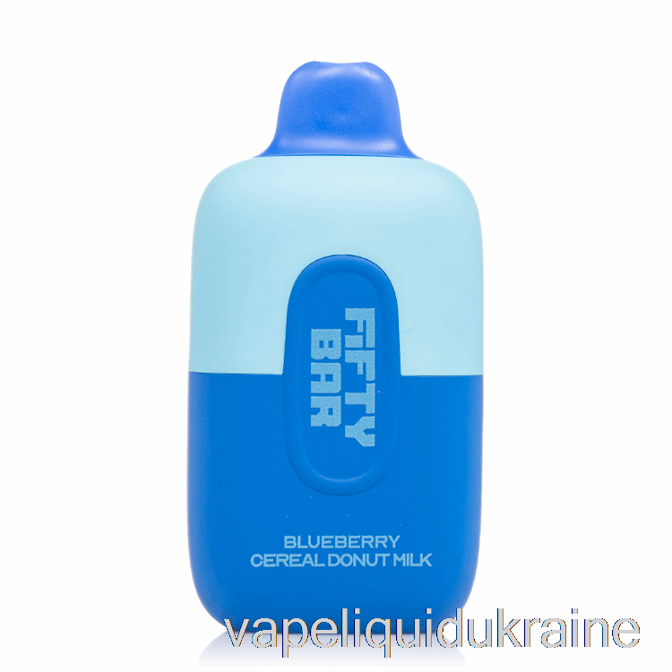 Vape Ukraine Fifty Bar 6500 Disposable Blueberry Cereal Donut Milk